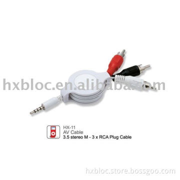 Retractable  AV cable